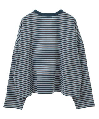 AMERICAN HOLIC マルチボーダーカットプルオーバー Sax