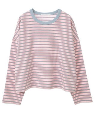 AMERICAN HOLIC マルチボーダーカットプルオーバー Off White