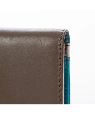 UNBILLION perche 牛革カラーコンビカードケース オーク