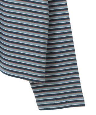 AMERICAN HOLIC マルチボーダーカットプルオーバー Sax