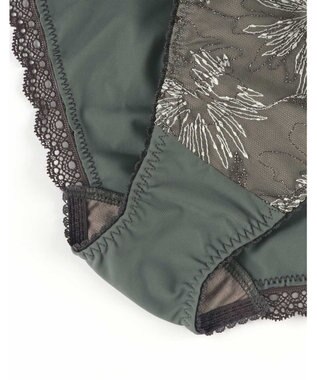 AMPHI ショーツ 【BRAGENIC ブラジェニック ぴたっとフィットタイプ】 BMI257とペア アウターにひびきにくい(裾) PMI157 アンフィ／ワコール グリーン