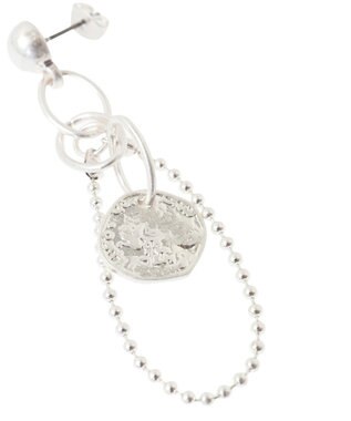 AMERICAN HOLIC コインアシンメトリーピアス Silver