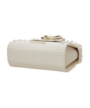 Maison de FLEUR EC限定フロントリボントップハンドルバッグ Light Beige