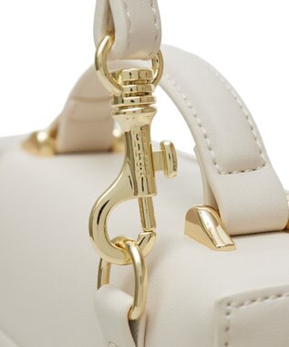 Maison de FLEUR EC限定フロントリボントップハンドルバッグ Light Beige