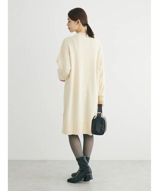 Green Parks ケーブルニットミニワンピース Ecru