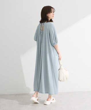 Green Parks ・ＳＵＧＡＲ　ＳＰＯＯＮ　ボーダーリブワンピース Sax