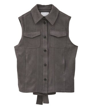 CRAFT STANDARD BOUTIQUE フェイクスエードベスト Charcoal Gray