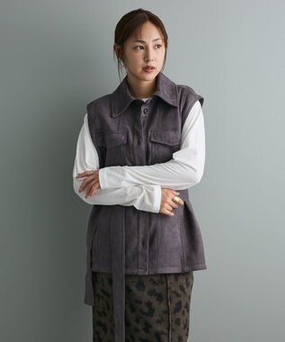 CRAFT STANDARD BOUTIQUE フェイクスエードベスト Charcoal Gray