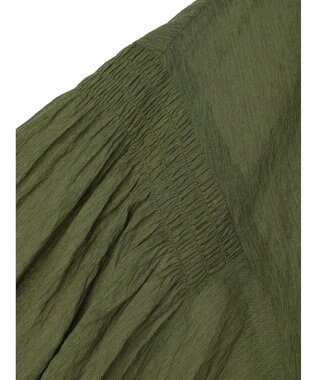 CRAFT STANDARD BOUTIQUE ウ゛ィンテージボイルソデシャーリングチュニック Khaki