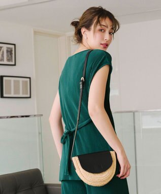 Tiaclasse 【2点セット・新色追加・洗える】クリスタルプリーツセットアップ グリーン