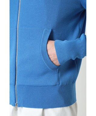 DAKS ロゴジップアップ スウェットパーカー ブルー