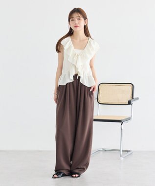 earth music&ecology イージーコクーンパンツ Brown