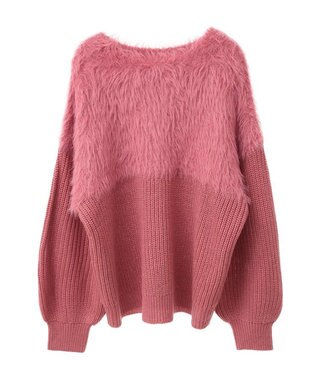 Green Parks ・Ｐｅｔｉｔ　Ｆｌｅｕｒ　シャギーキリカエニット Pink