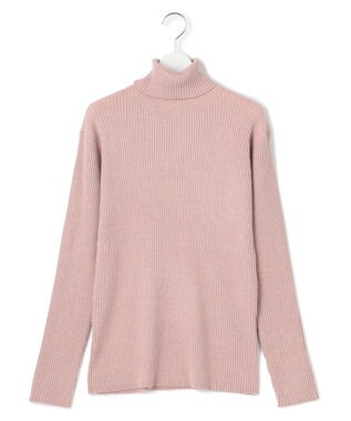 J.PRESS YORK STREET 【WOMEN】ANTI PILLING WOOL リブタートルニット ピンク系