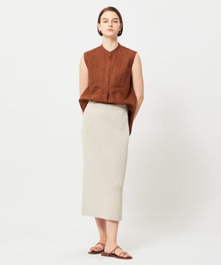 BEIGE， COME / タイトスカート Flax