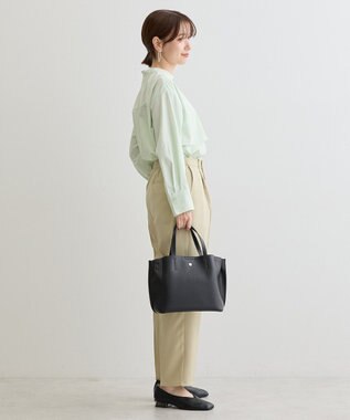 Green Parks イージーケア比翼フライヨークチュニック Lime Green