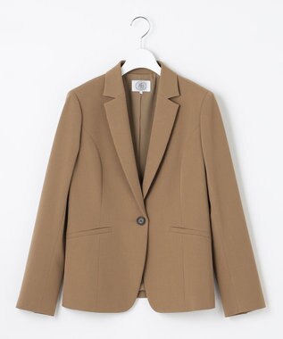 J.PRESS LADIES L 【洗える】アルガンシルク テーラード ジャケット キャメル系