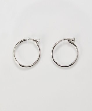 Phoebe 【金属アレルギー対応】2wayウェーブラインフープイヤリング　シルバー/ニッケルフリー シルバー
