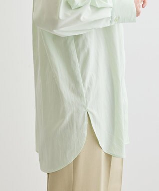 Green Parks イージーケア比翼フライヨークチュニック Lime Green