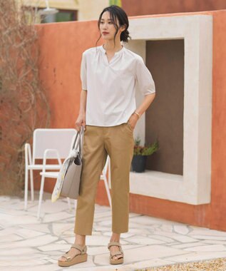 J.PRESS LADIES 【3点セット・A4サイズ収納可】マトリョーシカ トート バッグ ベージュ系