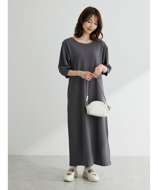 Green Parks ・Ｄｏｕｂｌｅ　Ｆｌａｇｓ　１０ｏｚバルーンソデワンピ Charcoal Gray