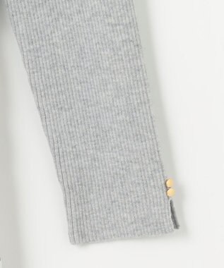 ANY SIS S 【洗える】フラワープリントドッキング ワンピース ライトグレー×アイボリー