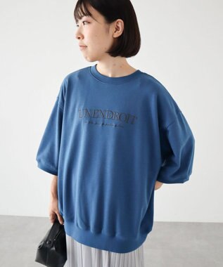 Green Parks ７分袖ロゴミニ裏毛トレＴＥＥ Blue
