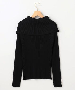 組曲 L 【WEB限定】ELENAオフショル風 ニットプルオーバー ブラック系