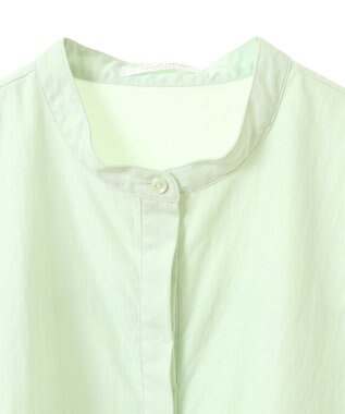 Green Parks イージーケア比翼フライヨークチュニック Lime Green