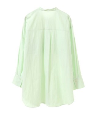 Green Parks イージーケア比翼フライヨークチュニック Lime Green