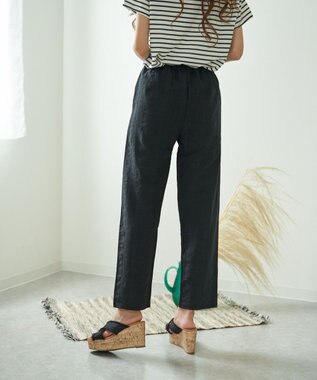 OP／FILA 【OP】ジャガード織ロングパンツ ブラック