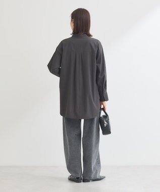 Green Parks イージーケア比翼フライヨークチュニック Black