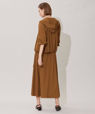 ICB 【接触冷感・UVカット・速乾・洗える】マットスキューバ パーカー キャメル系