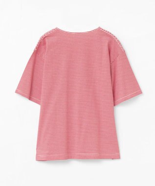 LENO THIN BORDER T-SHIRT / 細ボーダーTシャツ 《UNISEX》 WHITE×RED