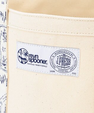 J.PRESS MEN 【120th anniversary】Reyn spooner×J.PRESS リバースプリントトートバッグ ホワイト系5
