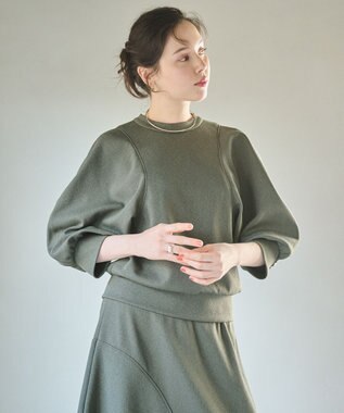 #Newans ラウンドスリーブカットソー