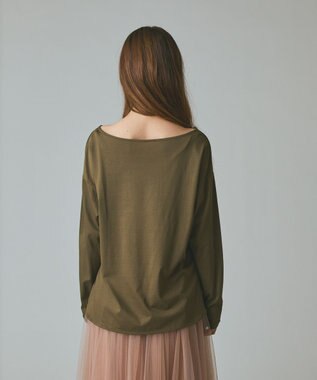 GRACE CONTINENTAL 天竺ドルマントップ カーキ