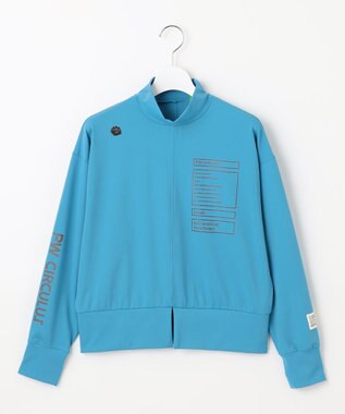 PW CIRCULUS 【吸水速乾 / UV遮蔽率99.5% UVカット / ストレッチ】【WOMEN】ドルマンスリーブモックネックT ゴルフウェア レディース スカイブルー系