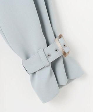 ANY SIS 【UVカット・花粉ガード】プリーツデザイントレンチ コート ミント