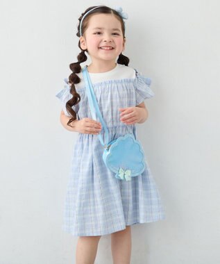 ANY KIDS シャラシャラショルダーバッグ サックスブルー（シェル）