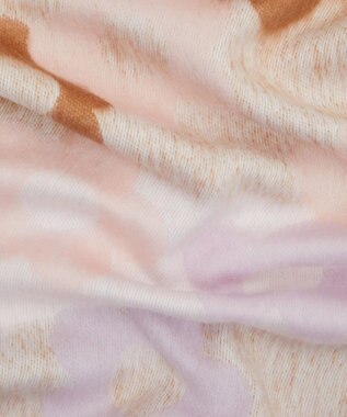 LIBERTY. フローラル モヘアスカーフ 35×220 ピンク