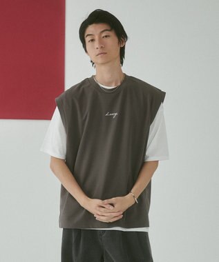 WEGO 【２点セット/LUCY】アンサンブルベスト（SS） ダークグレー