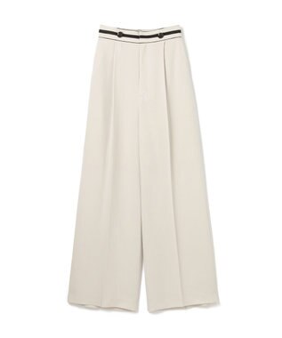 GRACE CONTINENTAL タックワイドパンツ ベージュ