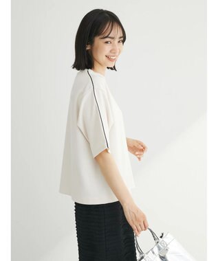 Green Parks ライン使いポンチカットプルオーバー Off White