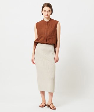 BEIGE， COME / タイトスカート Flax