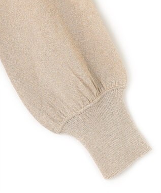 BEIGE， 【S-size】JUSSIEU / ラメ プルオーバーニット Gold