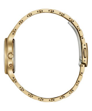 CITIZEN 【簡単バンド調整】アンバーイエローゴールドが艶やかな電波時計 ゴールド