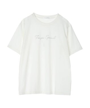 Green Parks ホットフィット筆記体ロゴＴシャツ Off White