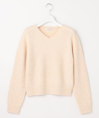 Feroux ニット×ティアードレース スカート アイボリー系