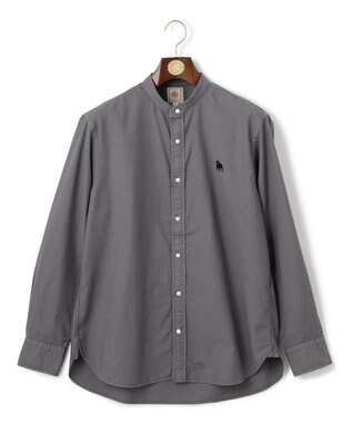 J.PRESS MEN 【大人気バックブル】バンドカラー オックスフォードガーメントダイシャツ グレー系